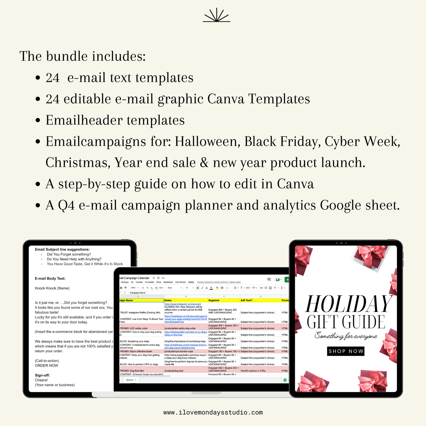 Q4 Email Holiday Campaign Bundle