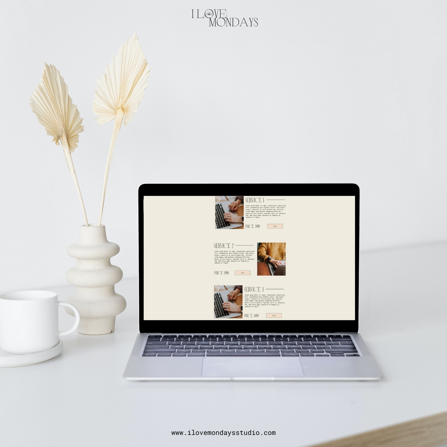 website and sales page website template for a coach